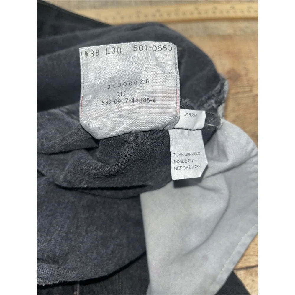 Vintage Levis Jean Men's Size 38 Black 501 90s Made In USA (2690)